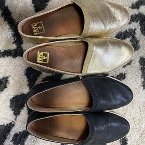 *2 Pair Frye slip ons*